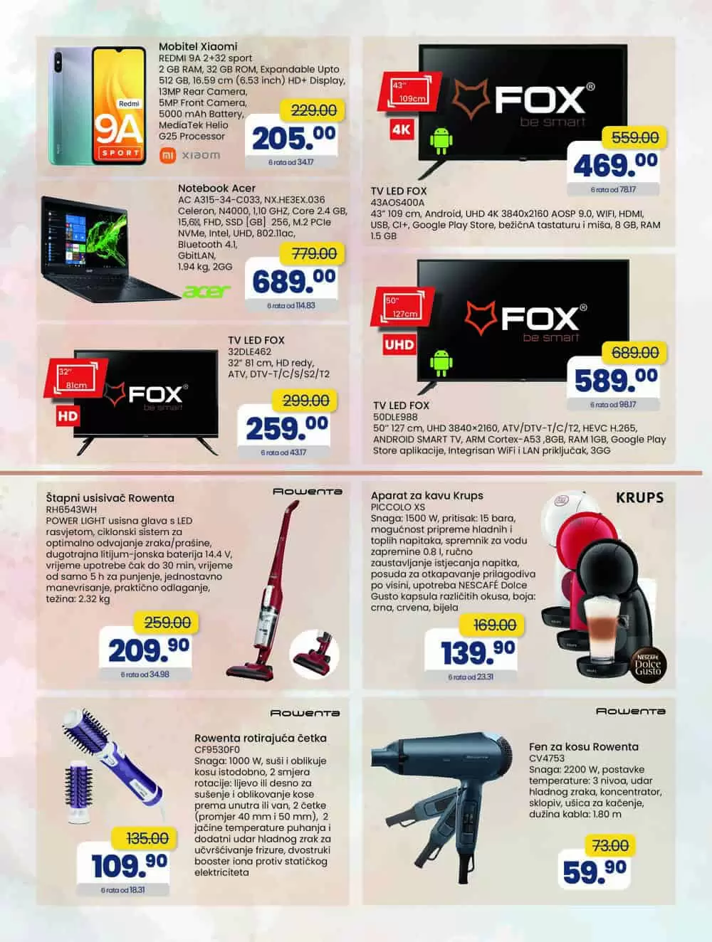 Fis katalog Tehnike donosi nam snizene cijene usisivaca, frizidera, ugradbene i bijele tehnike, televizora, malih kucanskih aparata