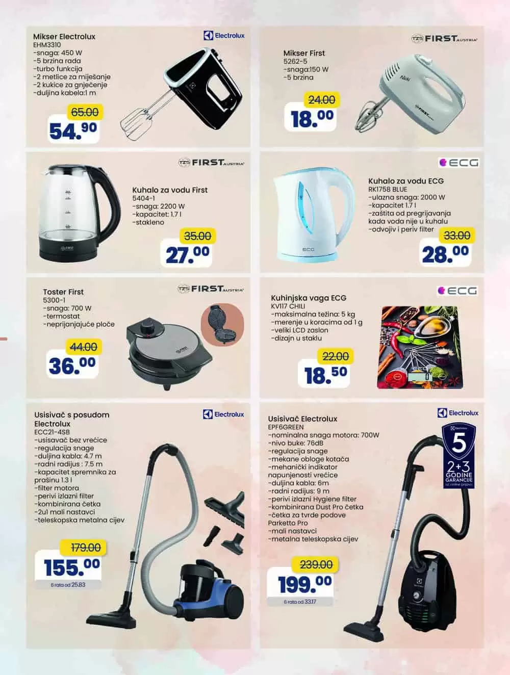 Fis katalog Tehnike donosi nam snizene cijene usisivaca, frizidera, ugradbene i bijele tehnike, televizora, malih kucanskih aparata