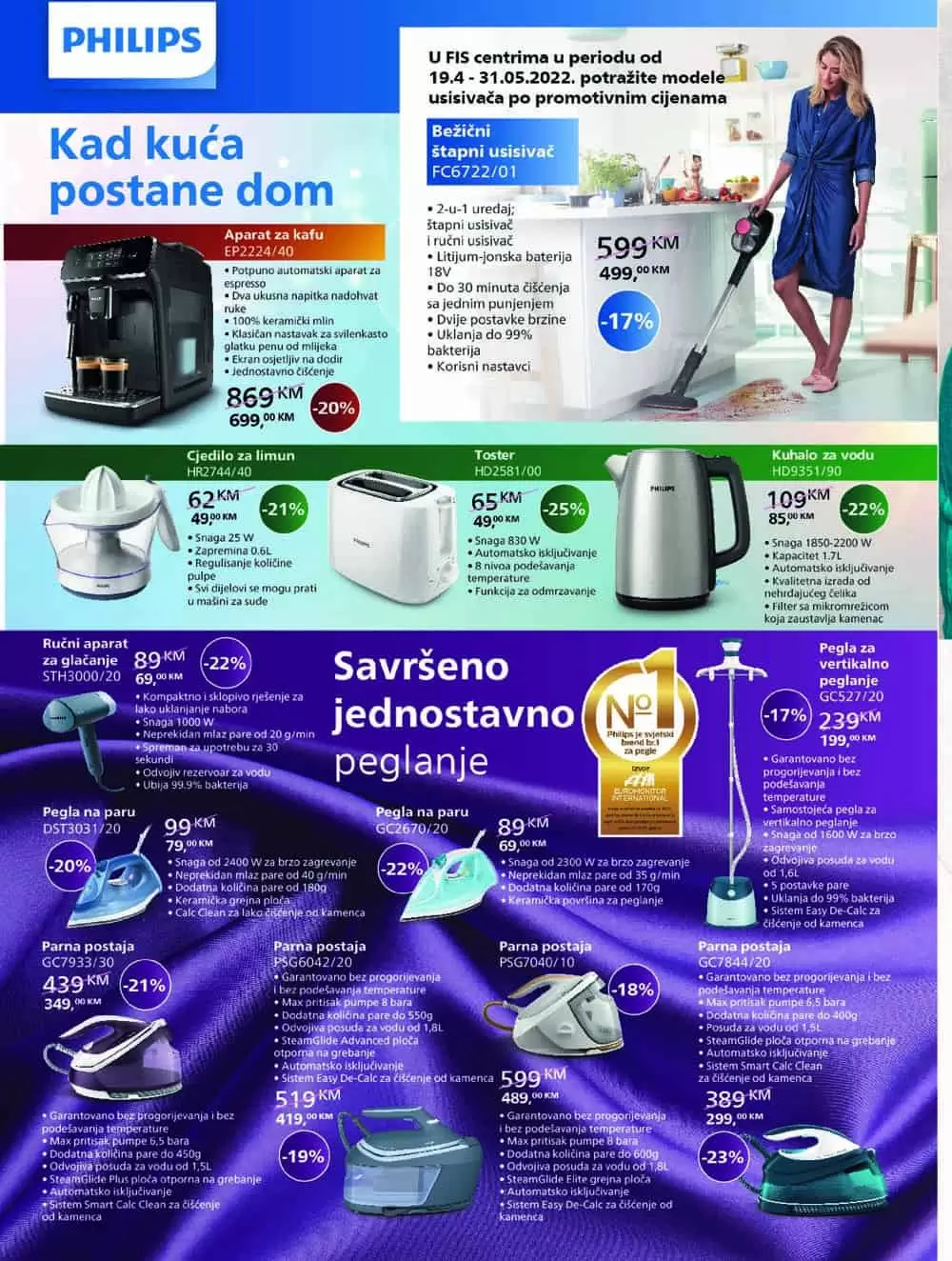 Fis katalog Tehnike donosi nam snizene cijene usisivaca, frizidera, ugradbene i bijele tehnike, televizora, malih kucanskih aparata
