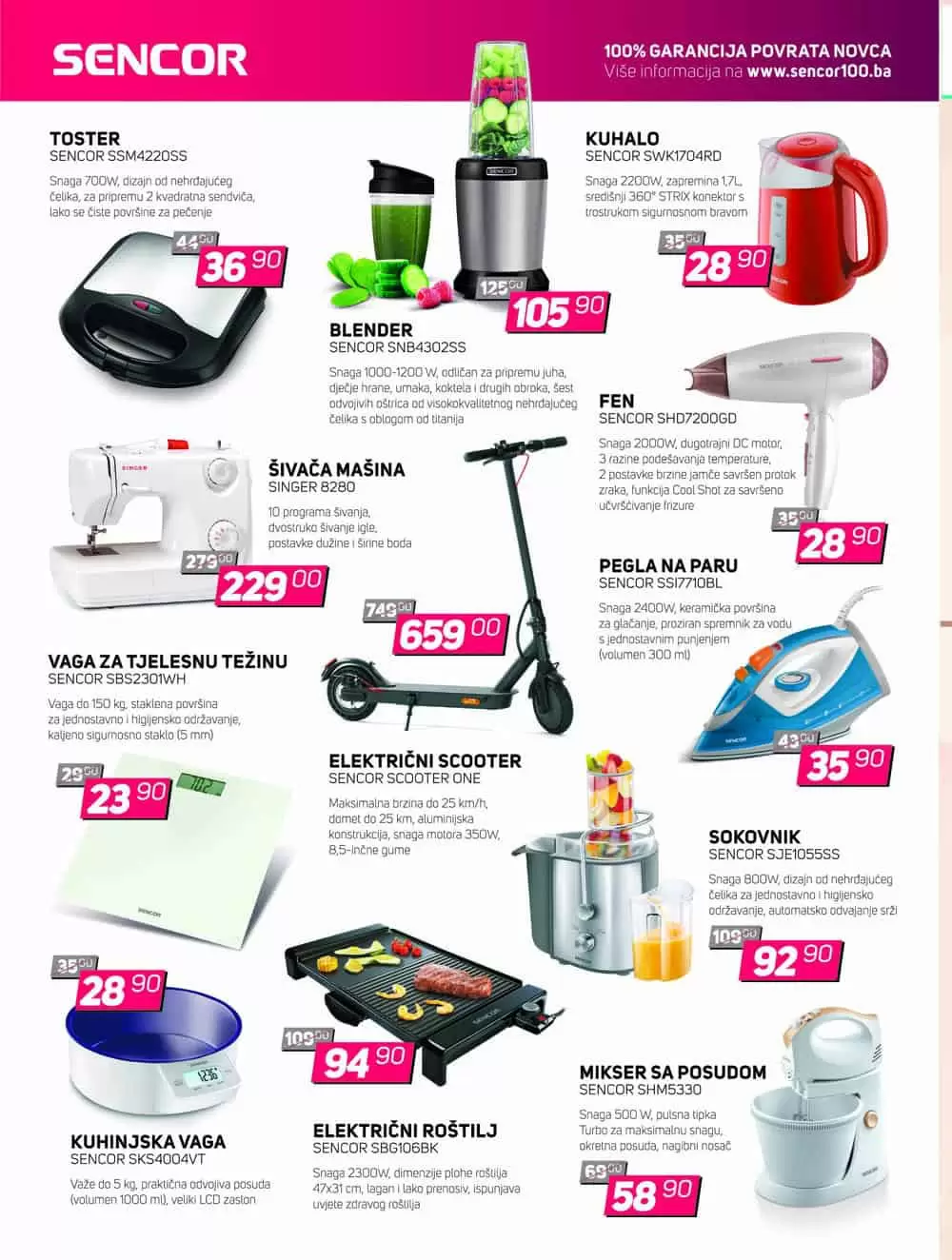 Fis katalog Tehnike donosi nam snizene cijene usisivaca, frizidera, ugradbene i bijele tehnike, televizora, malih kucanskih aparata