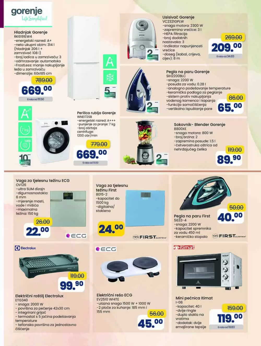 Fis katalog Tehnike donosi nam snizene cijene usisivaca, frizidera, ugradbene i bijele tehnike, televizora, malih kucanskih aparata