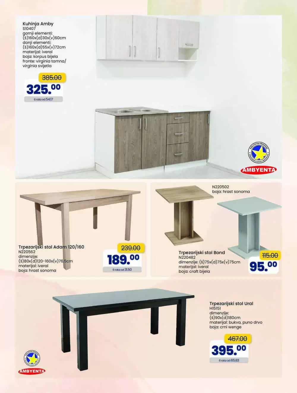 Fis namjestaj je snižen! Pogledajte novi akcijski katalog!