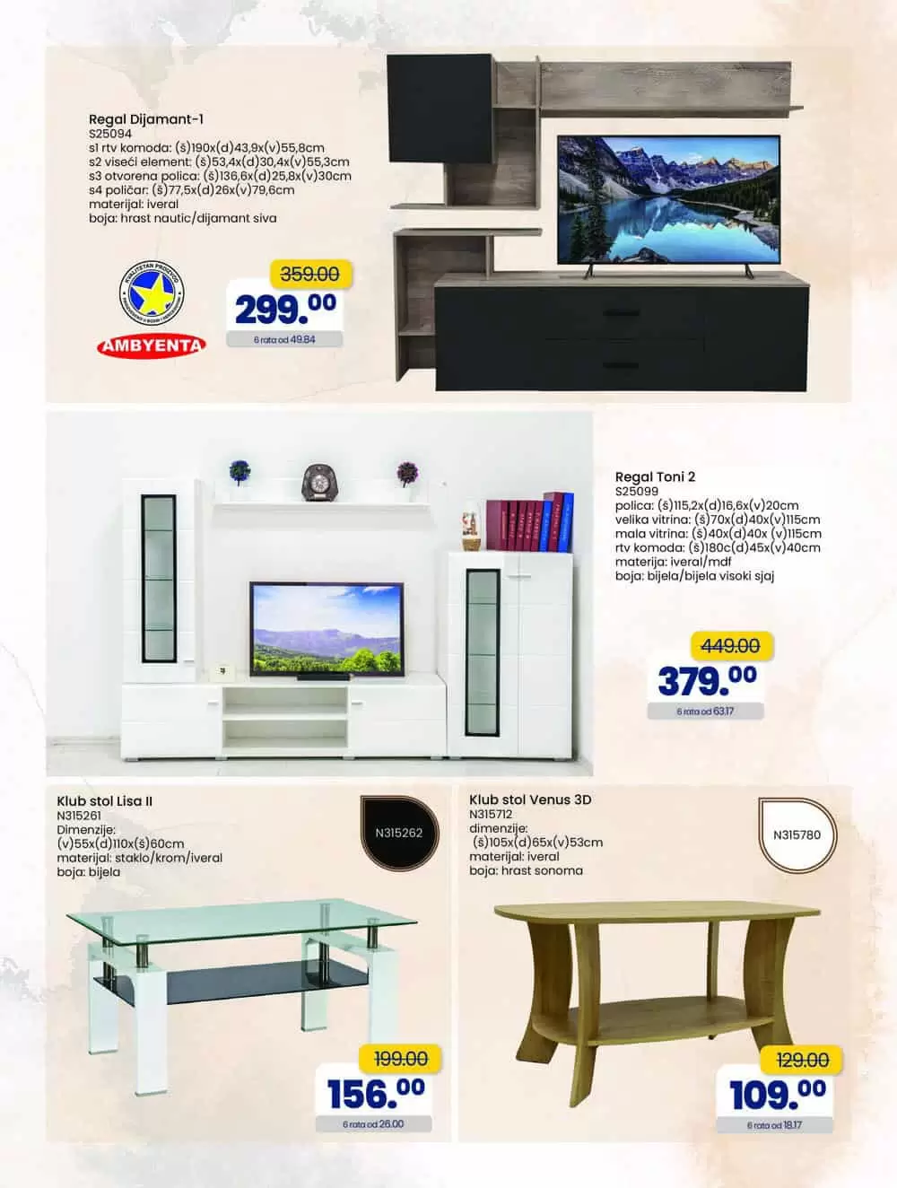 Fis namjestaj je snižen! Pogledajte novi akcijski katalog!