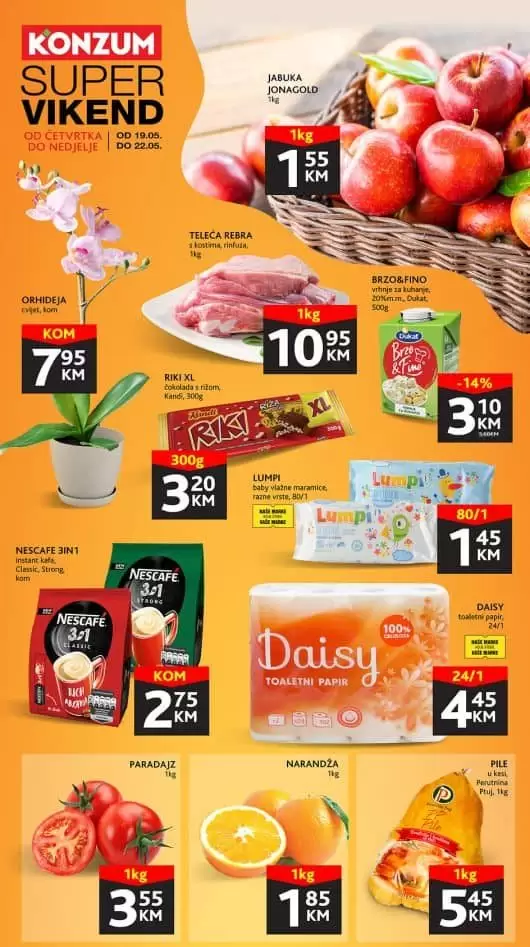 Konzum akcijski katalog donosi nam velike popuste. Posjetite Konzum prodavnice i ostvarite velike ustede!