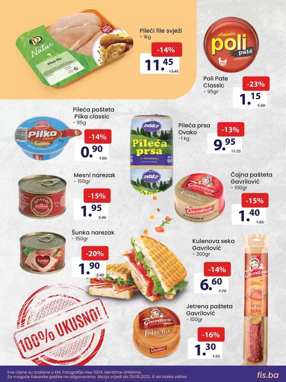 FIS akcijska ponuda na odjelu prehrane i hemije donosi nam sjajne akcijske cijene! Ustedite novac kupujuci prehrambene proizvode i kucnu hemiju.