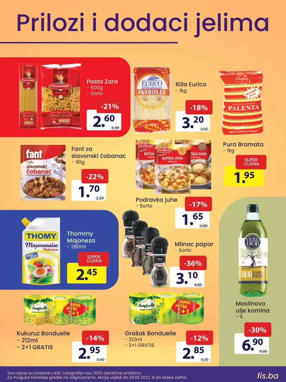 FIS akcijska ponuda na odjelu prehrane i hemije donosi nam sjajne akcijske cijene! Ustedite novac kupujuci prehrambene proizvode i kucnu hemiju.