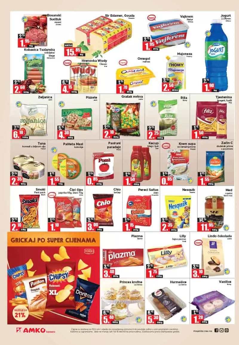 Amko kataloska akcija donosi nam sniženje hrane i kucne hemije!
