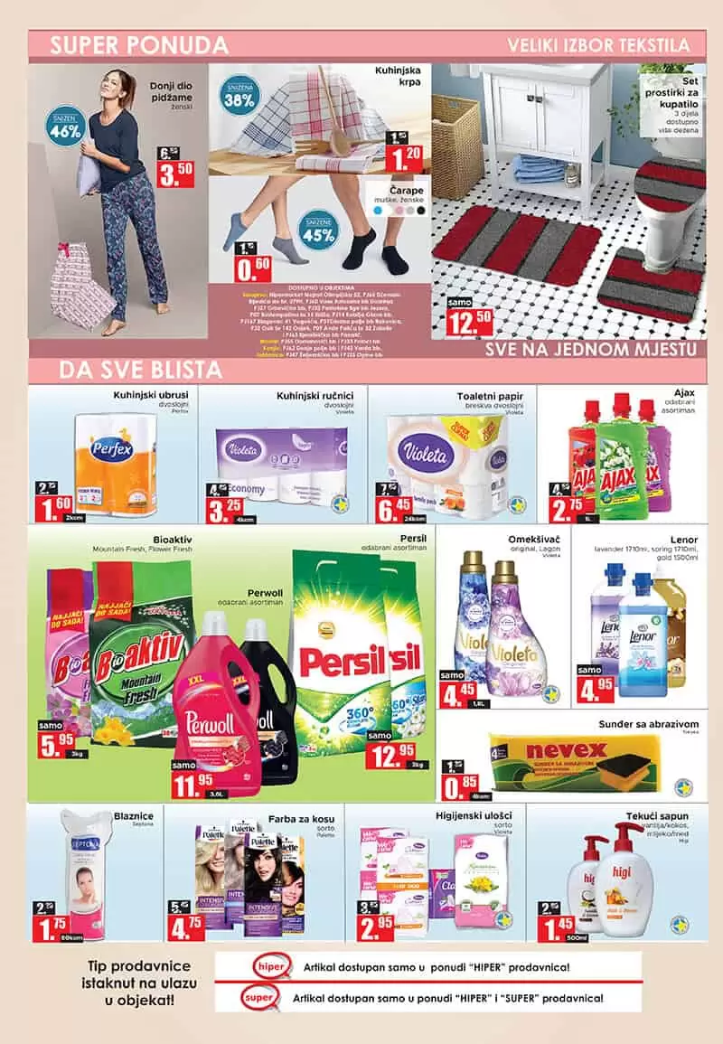 Amko kataloska akcija donosi nam sniženje hrane i kucne hemije!