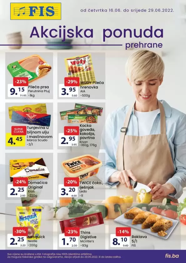 Fis Katalog Prehrana i Hemija JUNI 2022 akcija snizenje do 29.06.2022