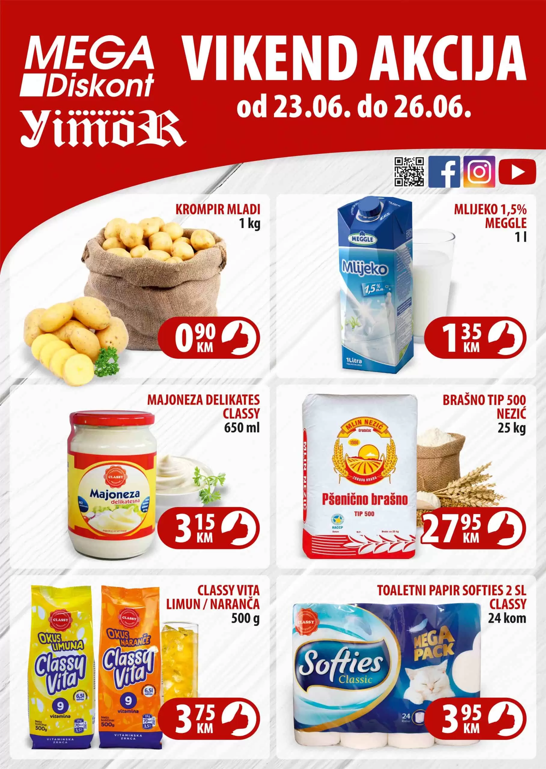 Mega Diskont vikend akcija JUNI 2022 katalog snizenje do 26.06.2022.