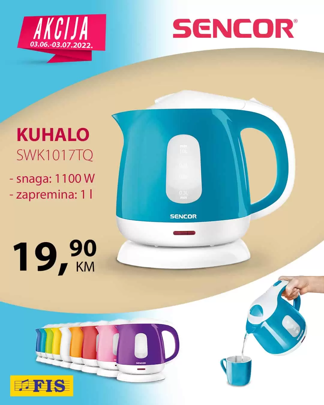 FIS SNIZENJE Sencor kucanskih aparata /katalog akcija juni 2022