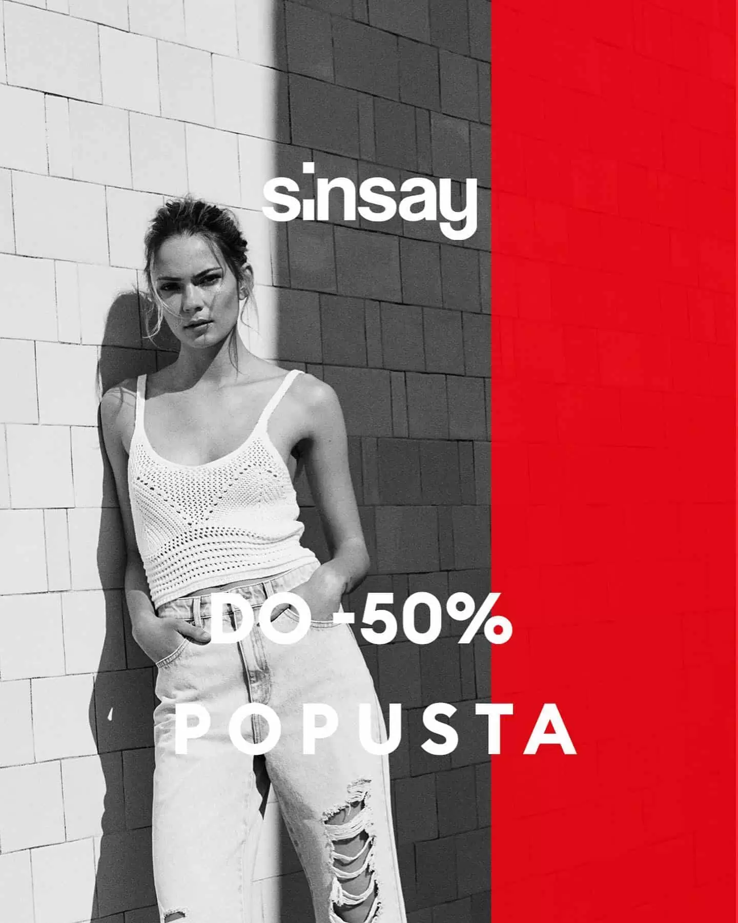 Sinsay veliko sniženje! Ostvarite do 50% popuusta na odabrani Sinsay asortiman!