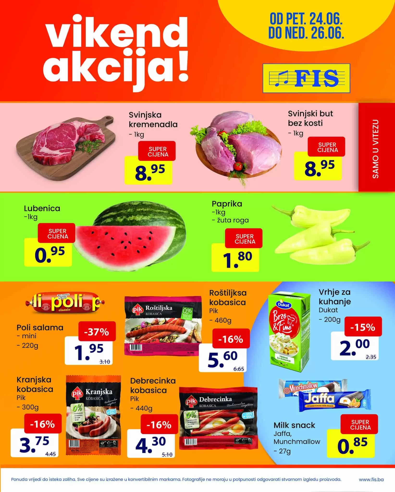 Fis vikend akcija JUNI 2022▷【POPUSTI do 37%】katalog snizenja do 26.06.2022.