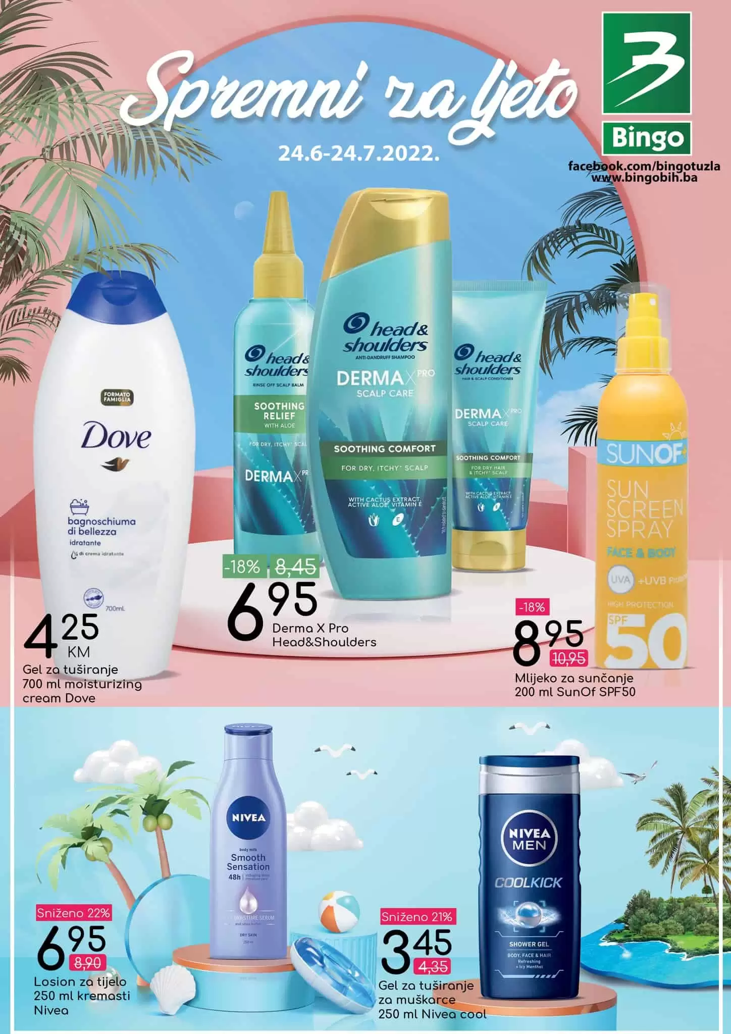 Bingo katalog SPREMNI ZA LJETO juni/juli 2022 akcija snizenja do 24.07.2022.