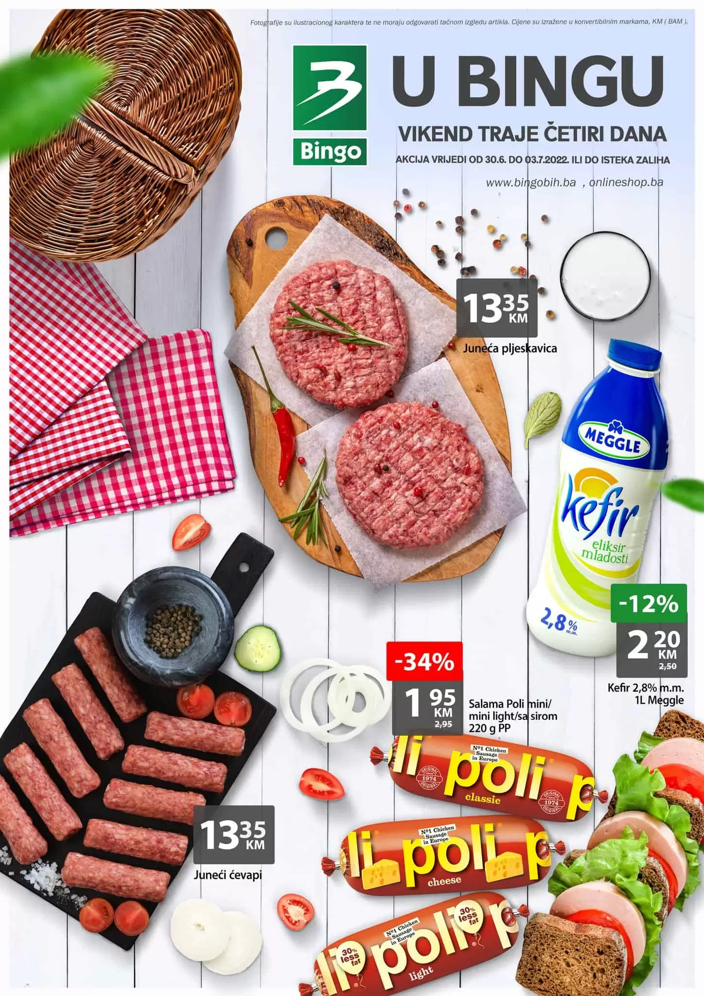 Bingo vikend akcija SUPER SNIZENJA katalog akcija do 03.07.2022.