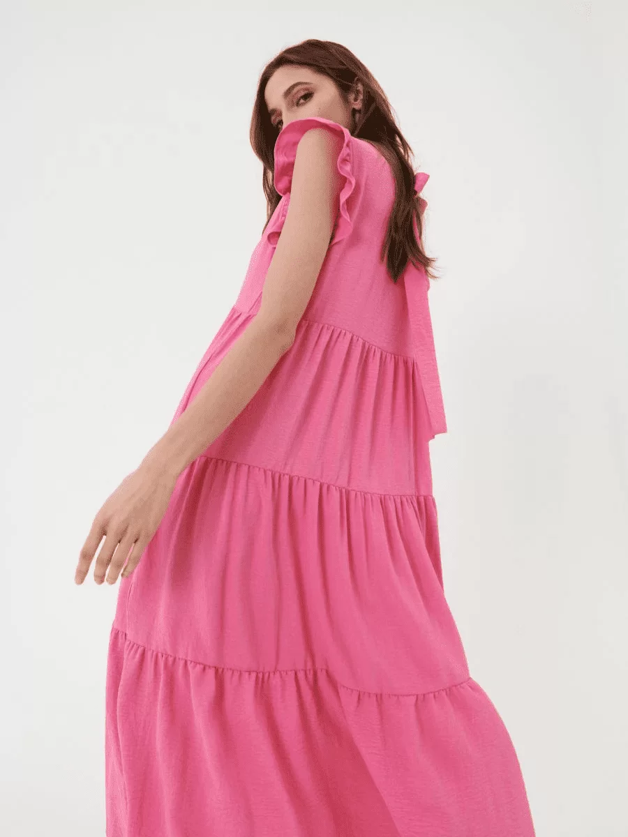 Sinsay Maxi haljina s ukrasnim detaljem na leđima