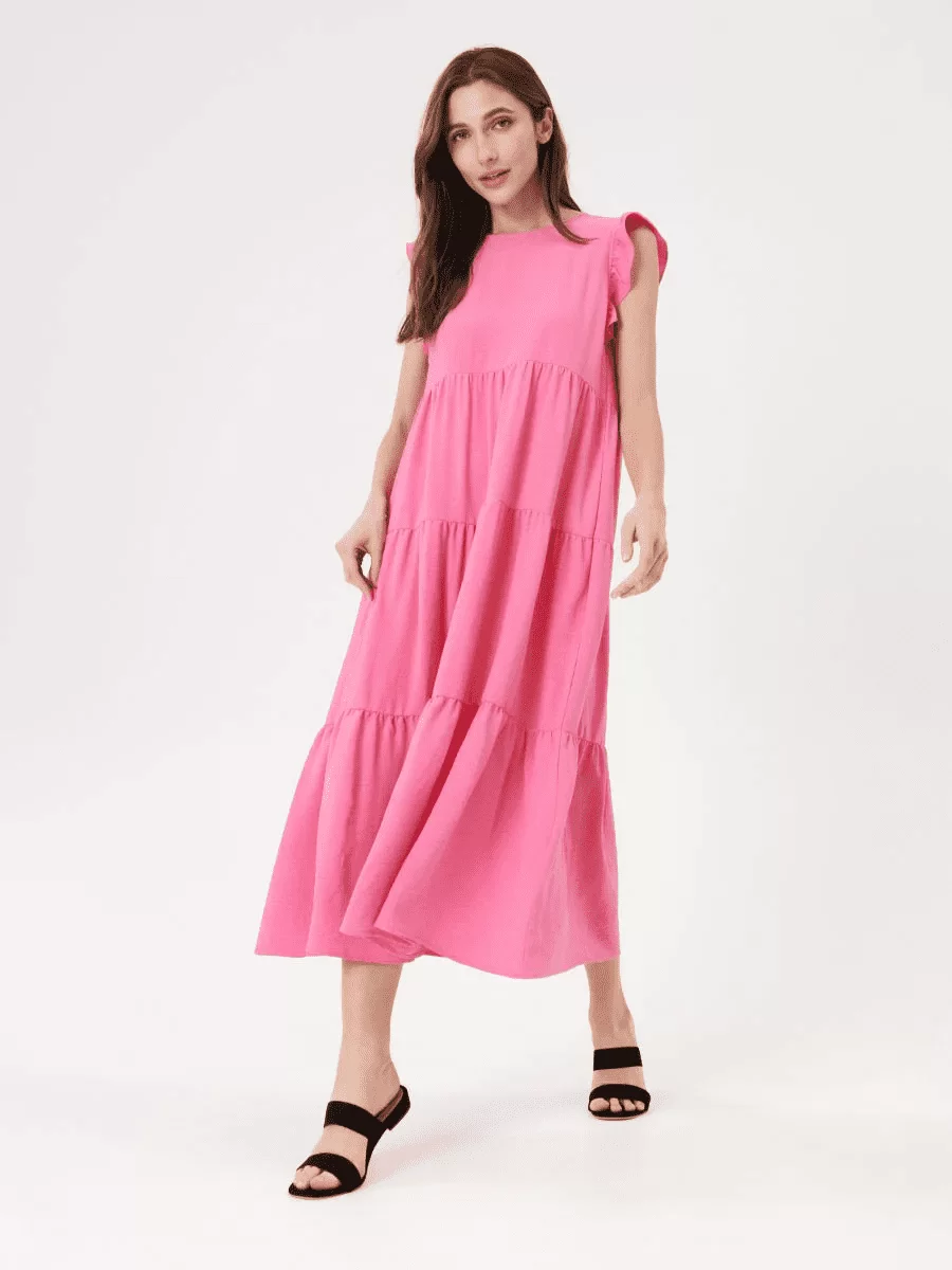 Sinsay Maxi haljina s ukrasnim detaljem na leđima