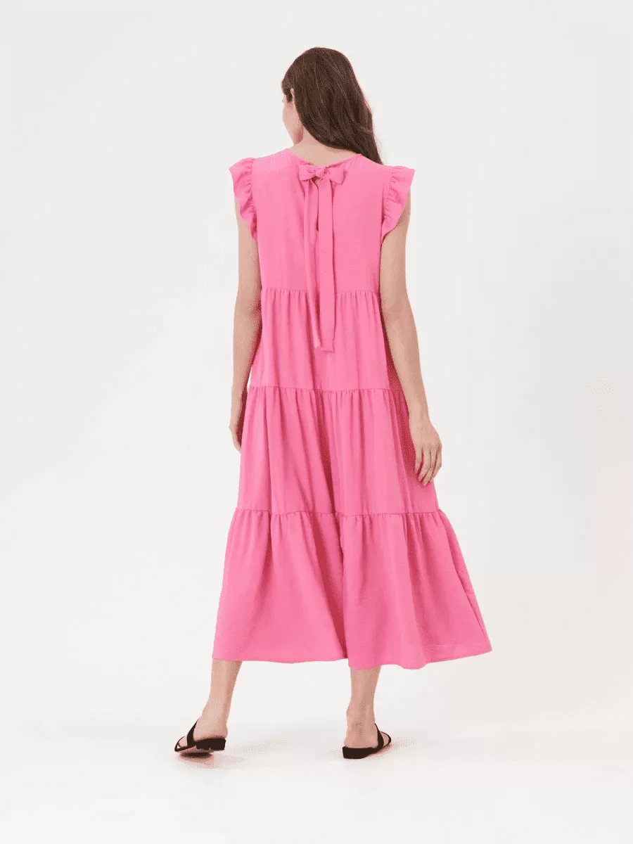 Sinsay Maxi haljina s ukrasnim detaljem na leđima