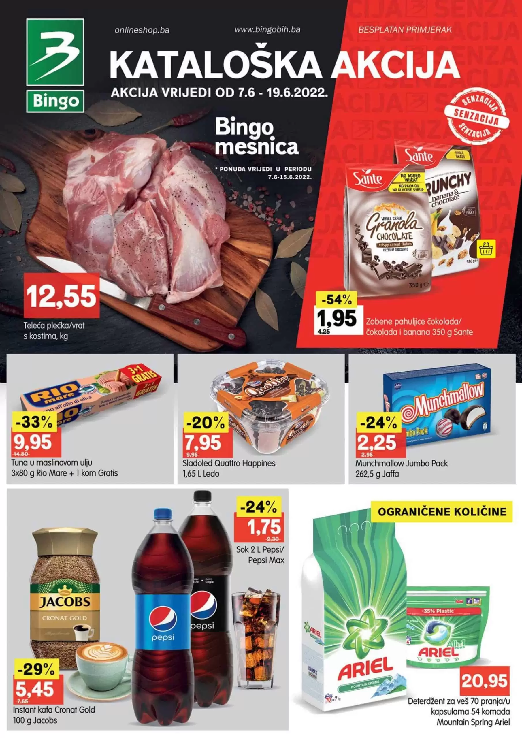 Katalog Bingo donosi nam super akcije u BINGO prodavnicama! BINGO akcija vrijedi u periodu 07-19.06.2022.