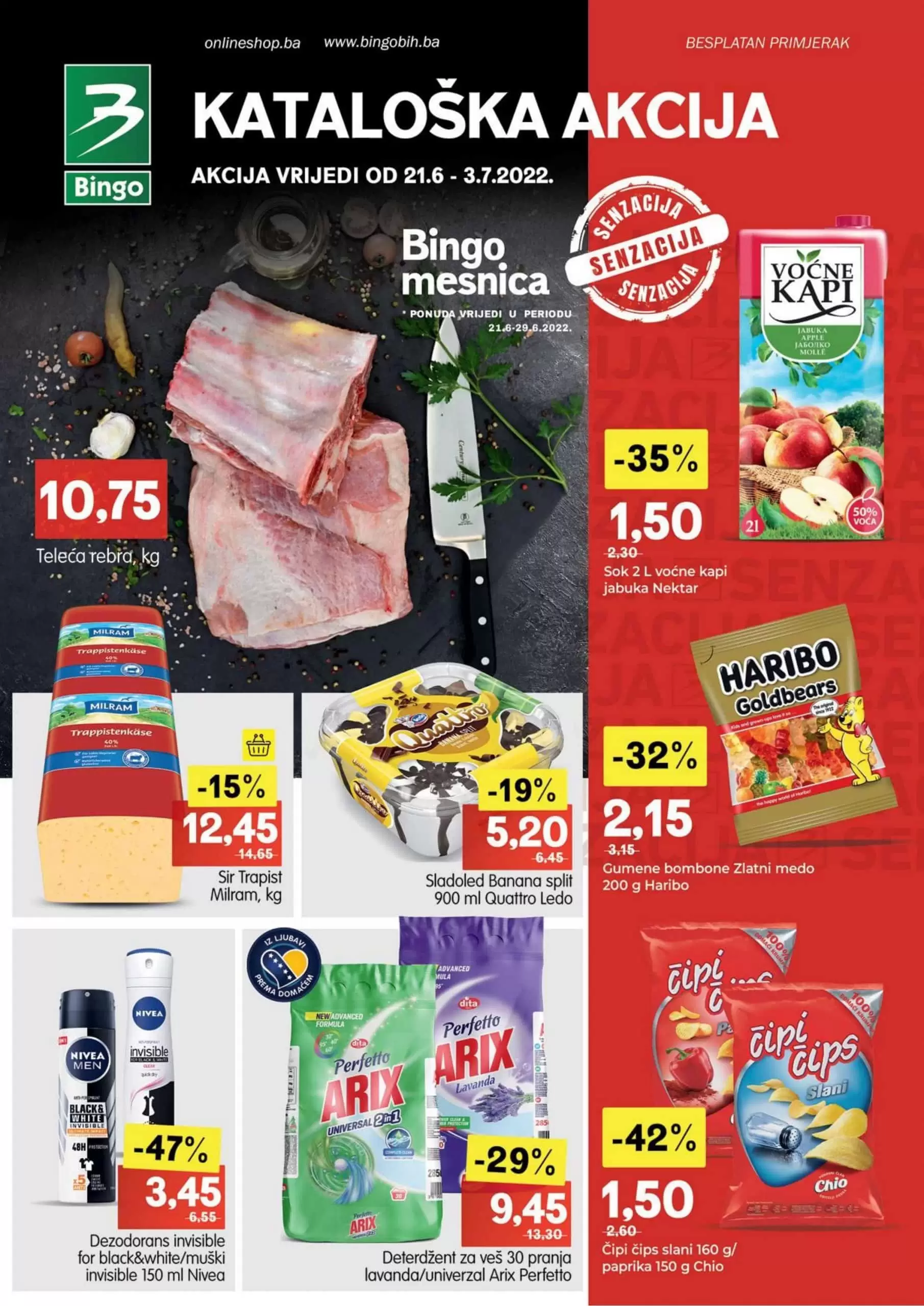 Bingo katalog JUNI JULI 2022▷【SENZACIJA】akcija snizenja do 03.07.2022