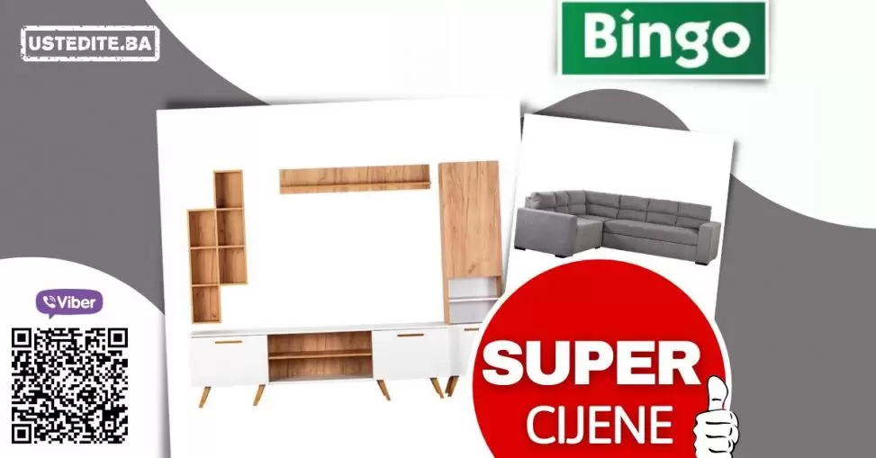 BINGO akcijska cijena namještaja!
