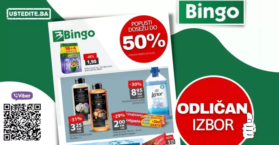 Iz BINGO vikend akcije odabrali smo samo najvece popuste! iskoristite ih!