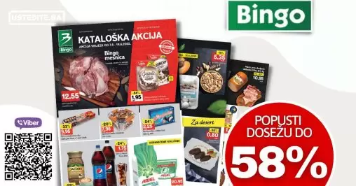 Novi Bingo katalog donosi nam odličnu ponudu! Donosi nam popuste koji dosežu i do 58%! Isplati se, zar ne?