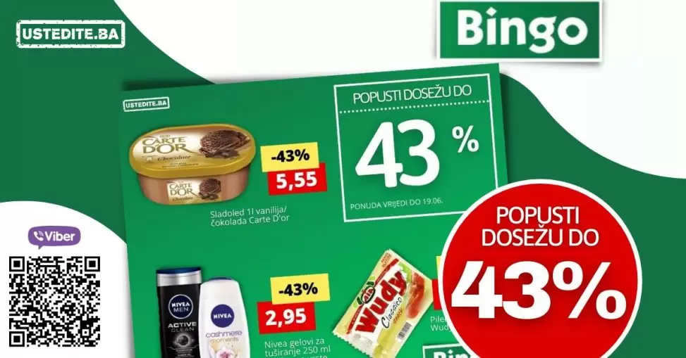 Bingo akcija JUNI 2022 ▷【POPUSTI do 43%】akcija ~ sniženje do 19.06.2022.