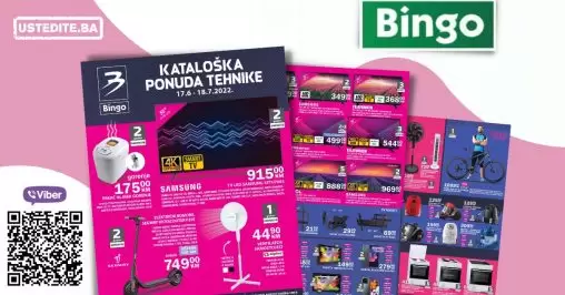 Bingo katalog TEHNIKA juni/juli 2022 akcija snizenja 18.07.2022.