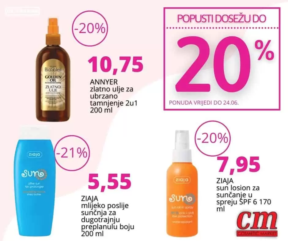 cm katalog sniženja proizvoda za suncanje! super akcija!