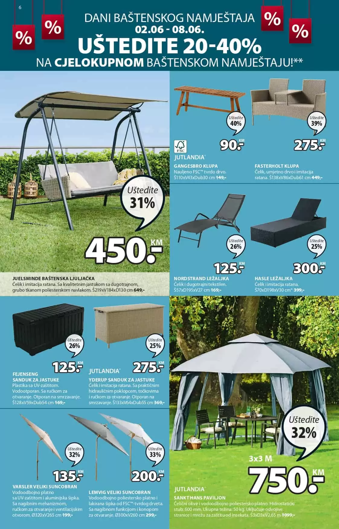 Počinje velika JYSK RAPRODAJA! Uštedie i do 65%! JYSK akcijski katalog 02-15.06.2022. godine