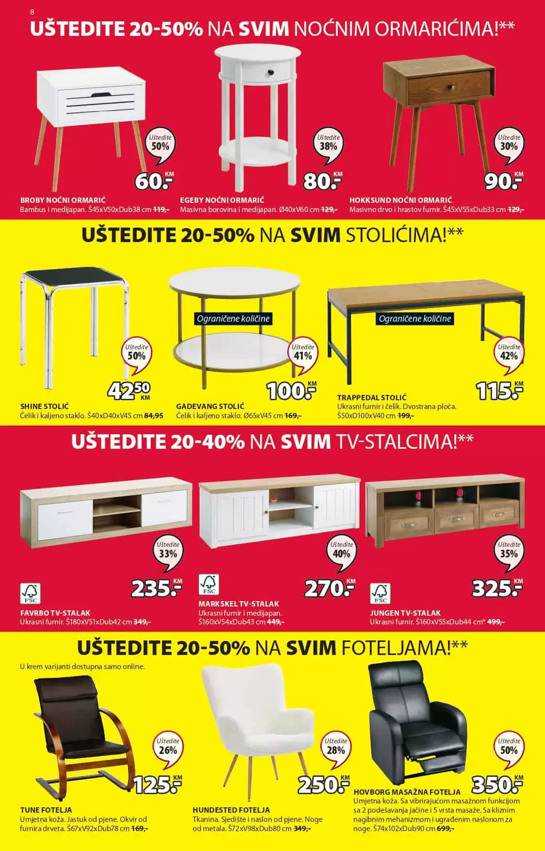 Jysk katalog donosi nam sjajne akcijske cijene namjestaja, bastenskog namjestaja i dekoracije!