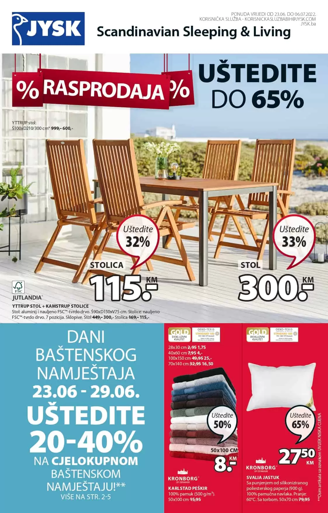 JYSK katalog SNIZENJE namjestaja JUNI/JULI 2022 akcija do 06.07.2022. 