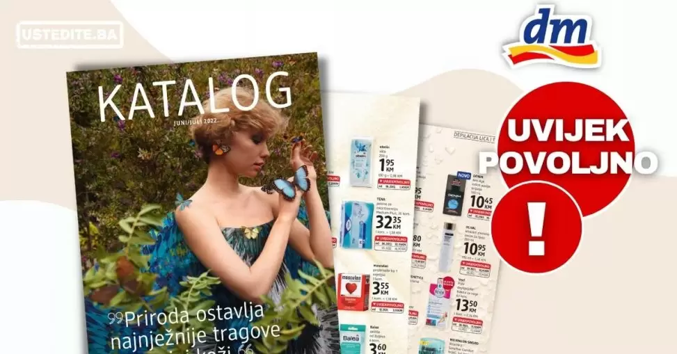 dm Katalog JUNI/JULI 2022 ▷【UVIJEKPVOLJNO】akcija snizenja do 05.07.2022.