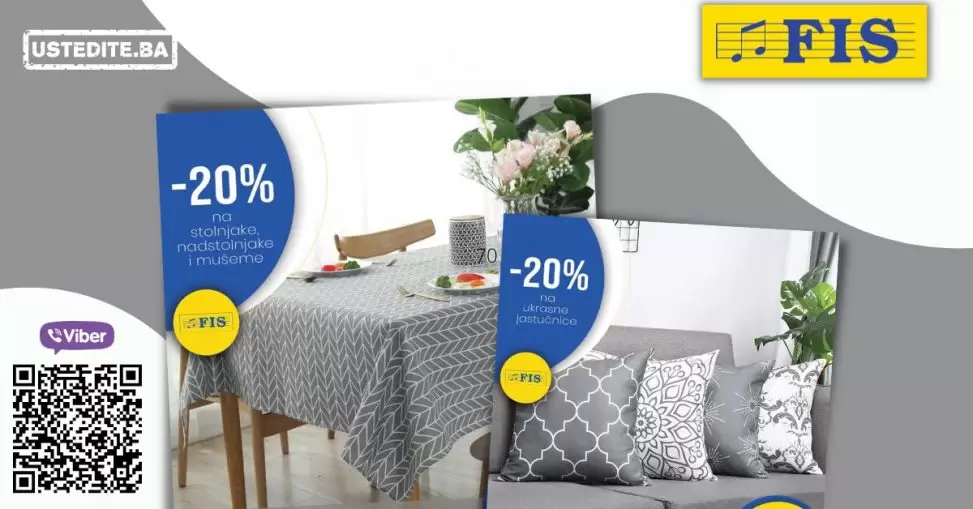 Fis vikend akcija KUĆNI TEKSTIL juni 2022 10-13.06.2022