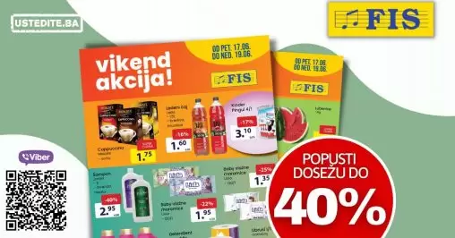 Fis vikend akcija donosi nam odlicne akcijske cijene hrane i kucne hemije!