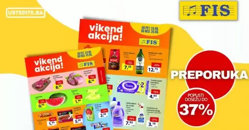 Fis vikend akcija JUNI 2022▷【POPUSTI do 37%】katalog snizenja do 26.06.2022.