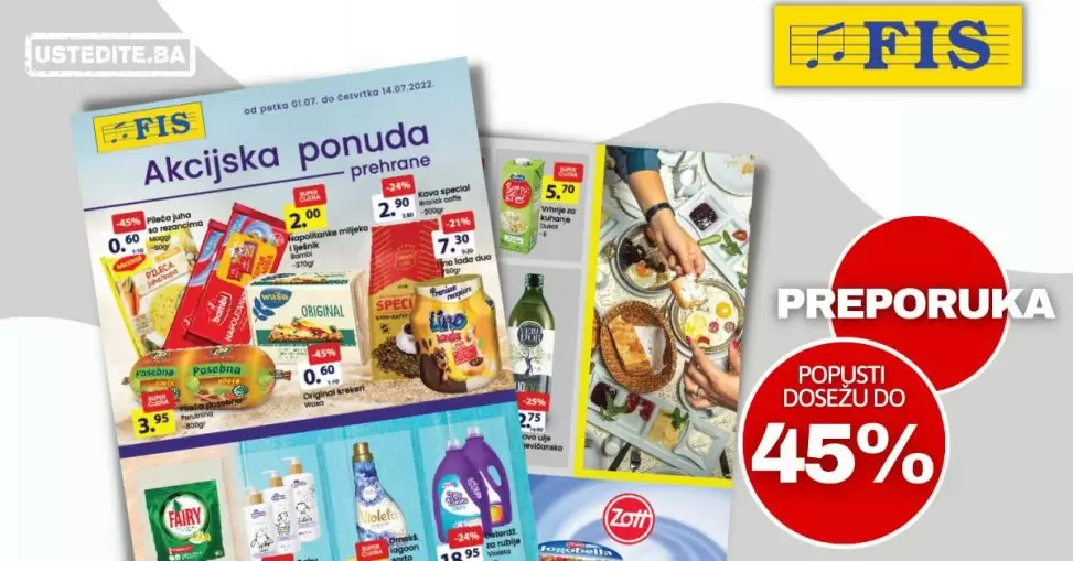 Fis katalog Prehrana & Hemija ▷【SUPER SNIZENJA do 45%】akcija do 14.07.2022.