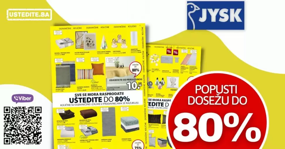 Velika JYSK RASPRODAJA juni 2022 ▷【POPUSTI do 80%】 02-15.06.2022.