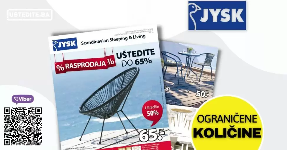 Jysk katalog donosi nam sjajne akcijske cijene namjestaja, bastenskog namjestaja i dekoracije!
