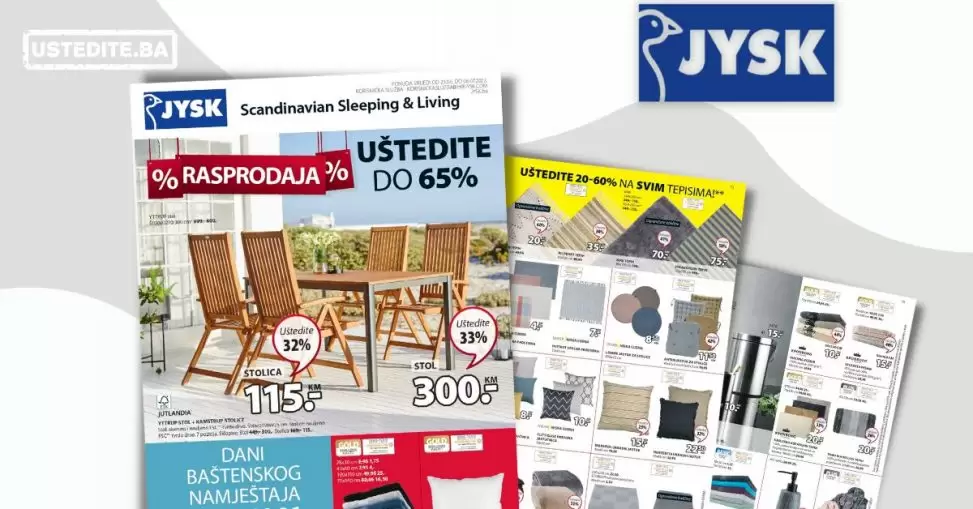 JYSK katalog SNIZENJE namjestaja JUNI/JULI 2022 akcija do 06.07.2022.
