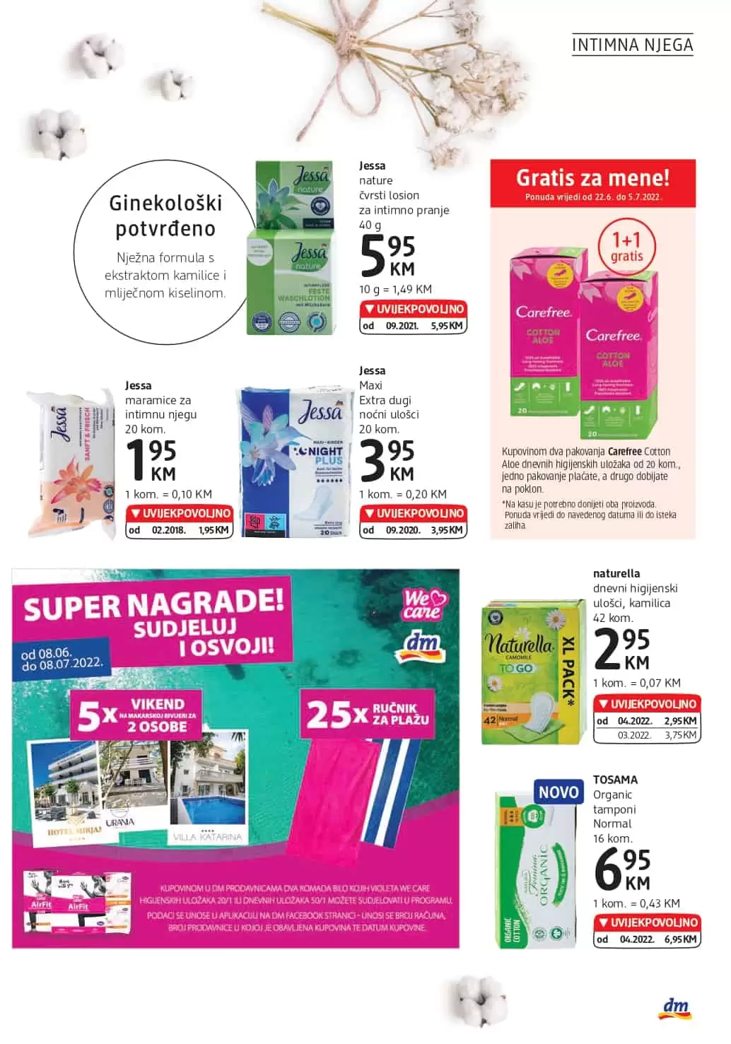 dm Katalog JUNI/JULI 2022 ▷【UVIJEKPVOLJNO】akcija snizenja do 05.07.2022.