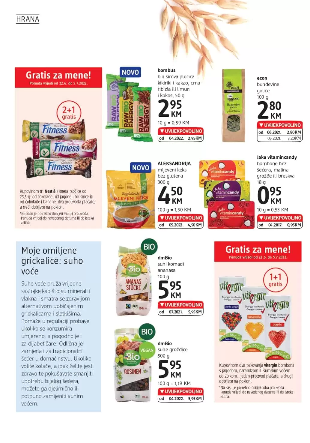 dm Katalog JUNI/JULI 2022 ▷【UVIJEKPVOLJNO】akcija snizenja do 05.07.2022.