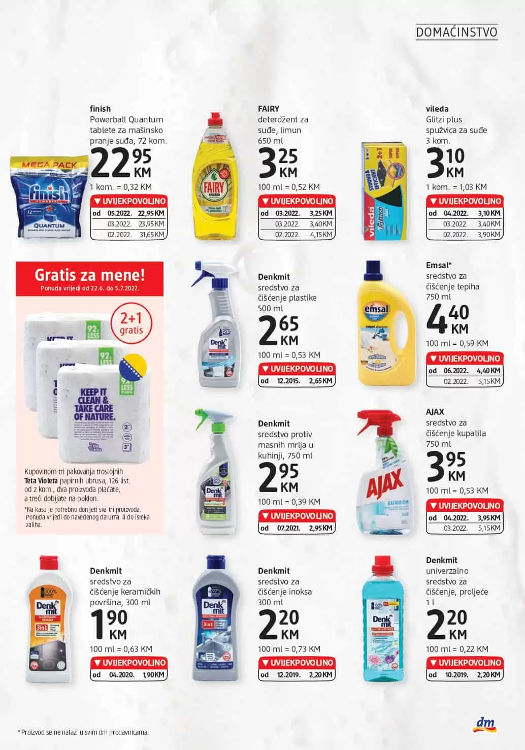dm Katalog JUNI/JULI 2022 ▷【UVIJEKPVOLJNO】akcija snizenja do 05.07.2022.
