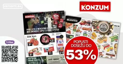 Konzum katalog JUNI-JULI 2022 akcija snizenja do 03.07.2022.