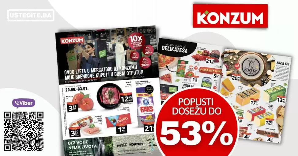 Konzum katalog JUNI-JULI 2022 akcija snizenja do 03.07.2022.