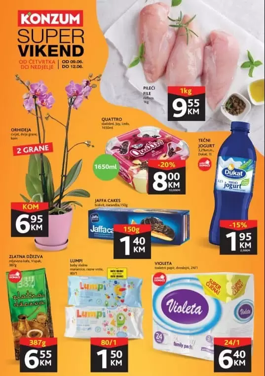 Konzum vikend akcija JUNI 2022 09-12.06.2022. godine