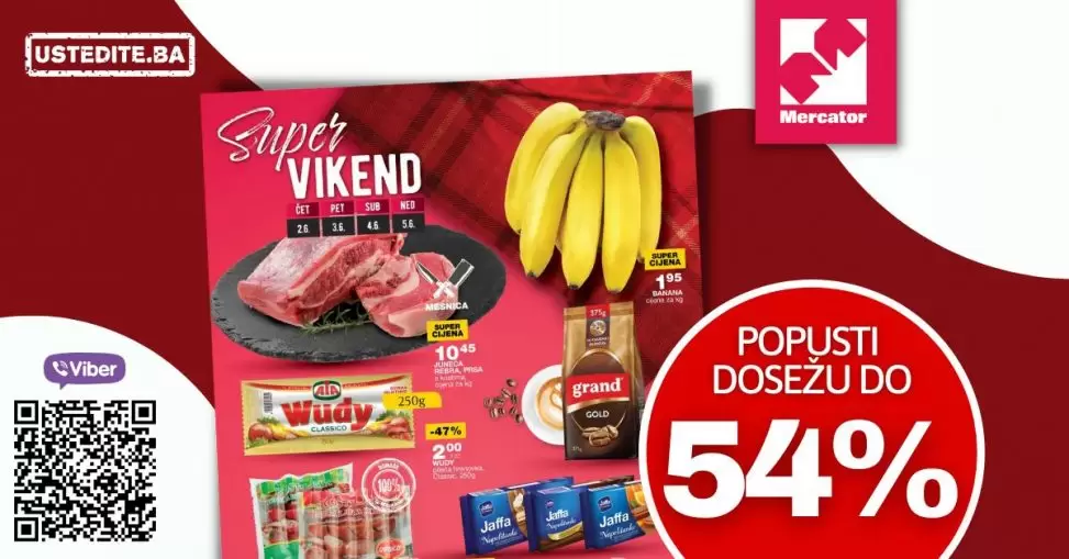 Mercator vikend akcija donosi nam popuste i do 54%!