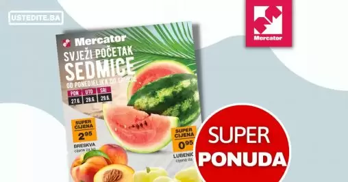 Mercator katalog SVJEŽA PONUDA juni 2022 akcija sniženje do 29.06.2022.