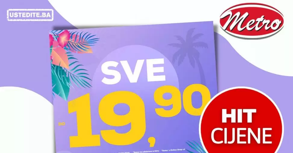 Metro obuca super snizenje patika, papuca, sandala